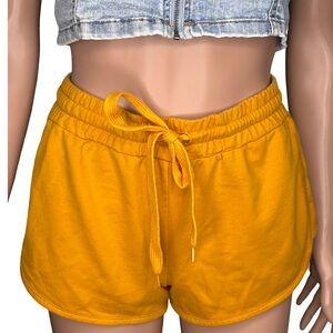 Mustard Yellow Forever 21 Athletic Shorts Small